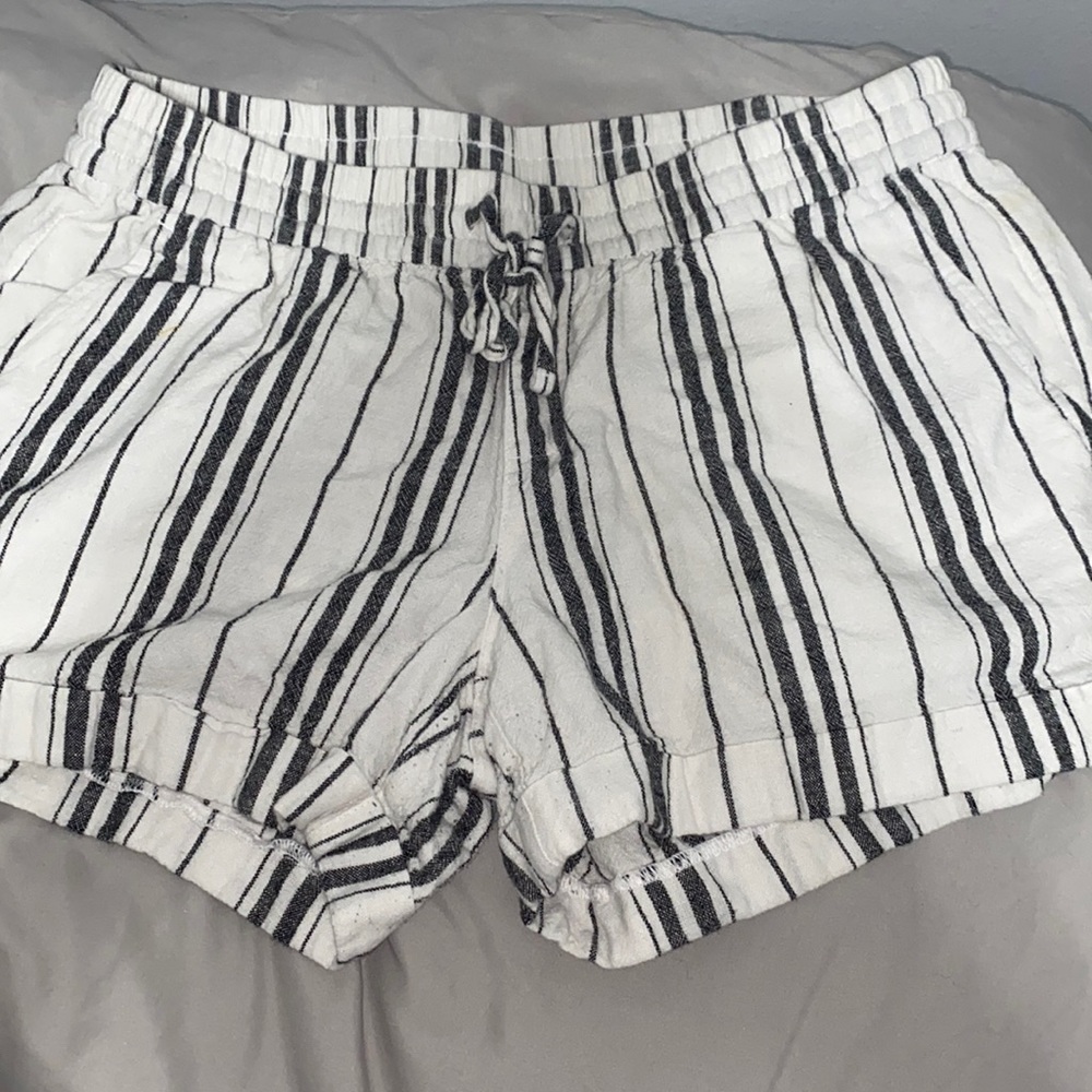 Black and white striped shorts, negotiable